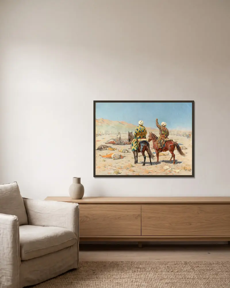 O válce, Vasily Vereshchagin v rámu na stěně