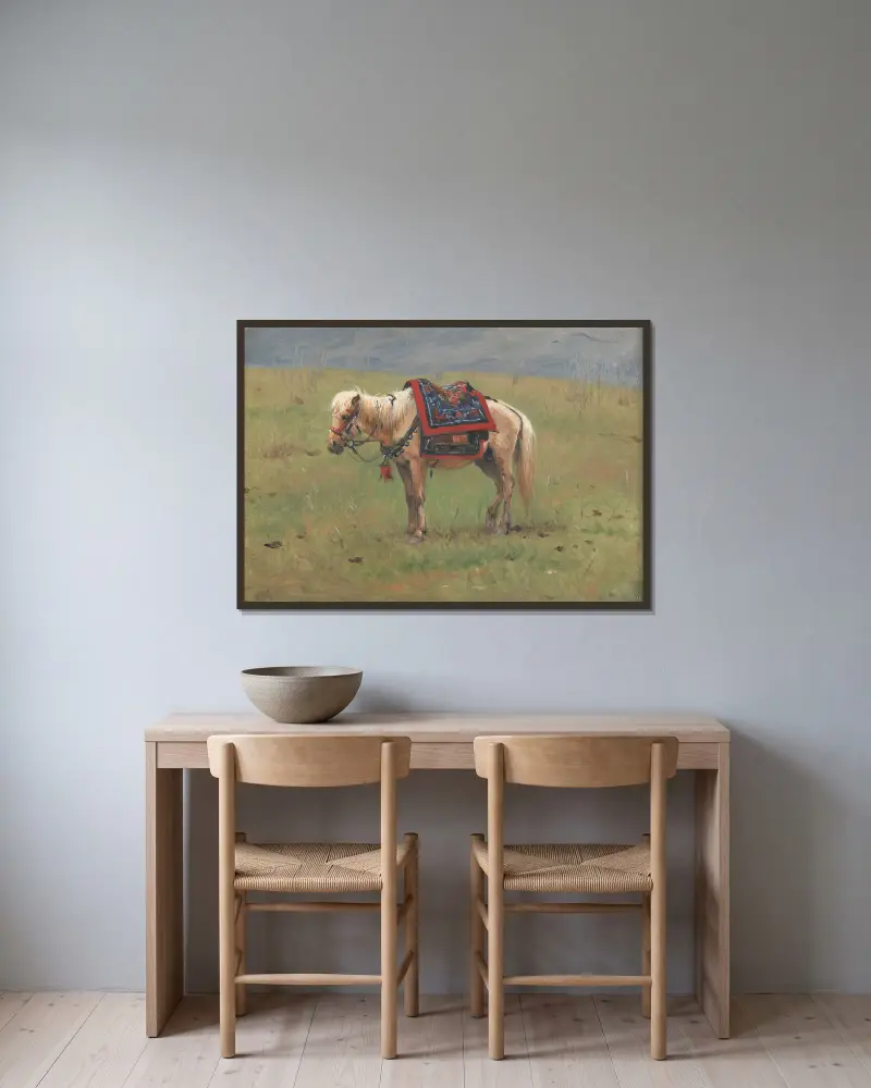 Himálajští poníci, Vasily Vereshchagin v rámu na stěně