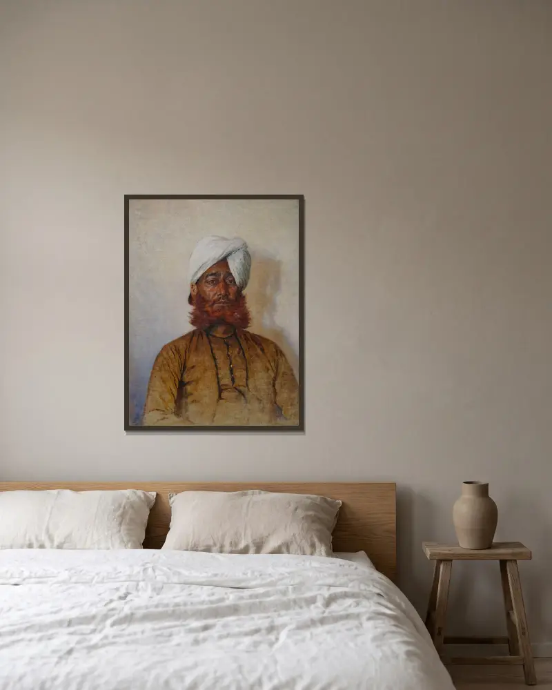 Muslimský hodnostář, Vasily Vereshchagin v rámu na stěně