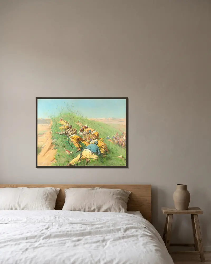 Na zwiadach, Vasily Vereshchagin w ramie na ścianie