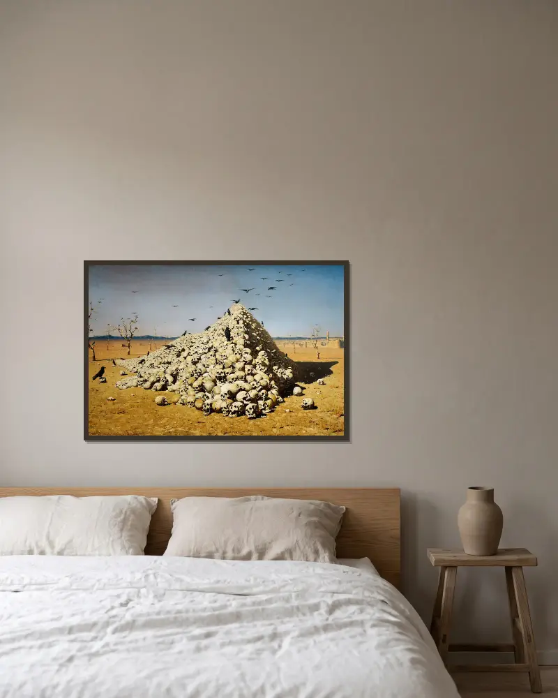 Apoteoza wojny, Vasily Vereshchagin w ramie na ścianie