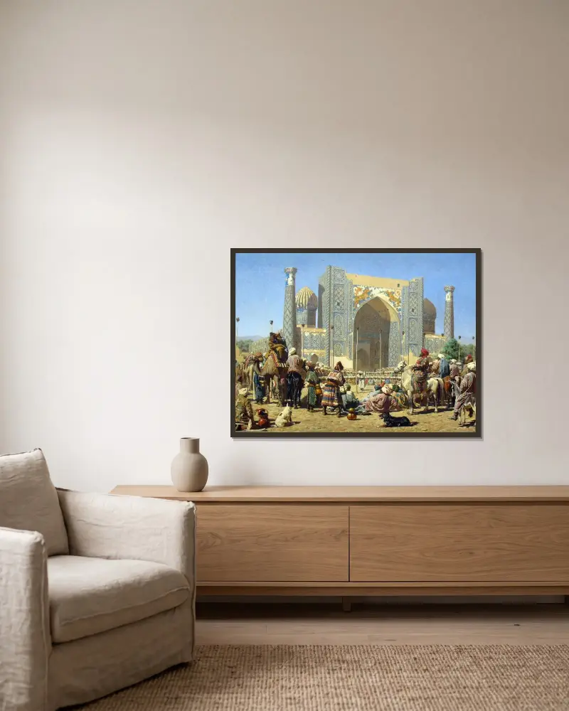 Sie triumphieren von Vasily Vereshchagin gerahmt an einer Wand