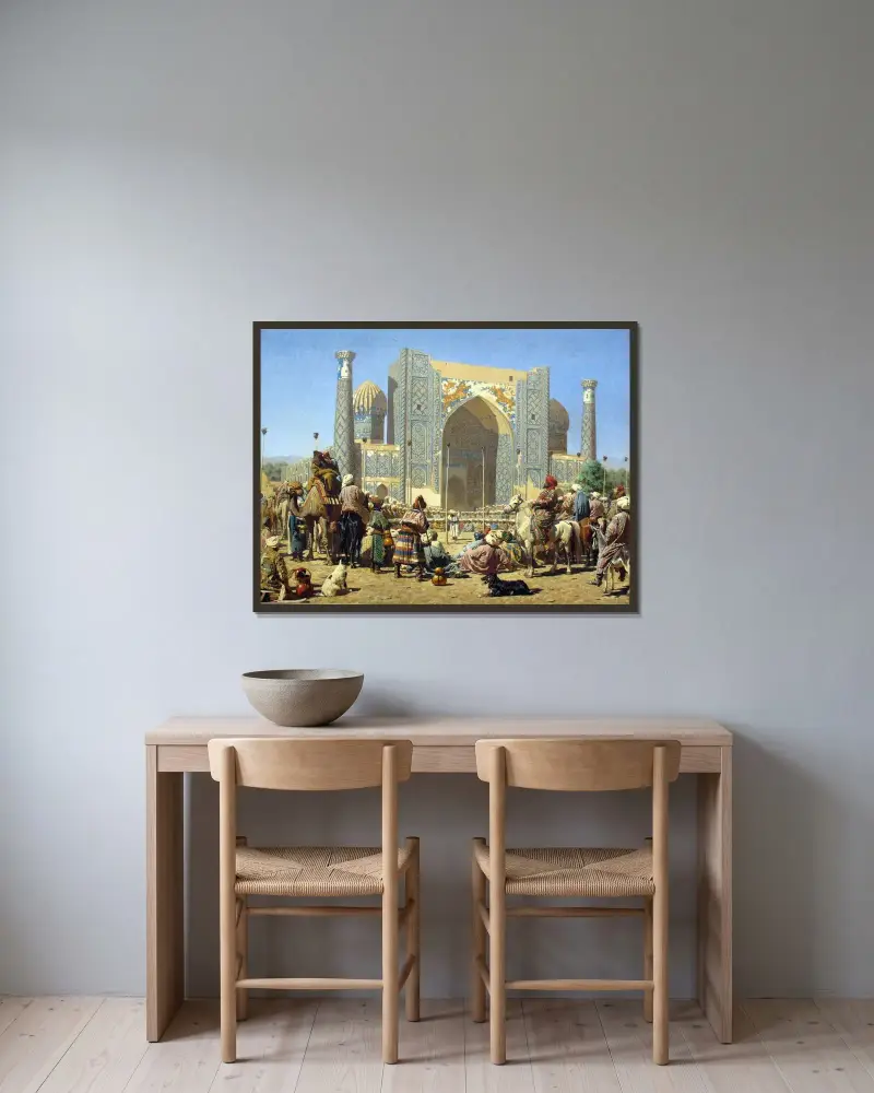 Sie triumphieren von Vasily Vereshchagin gerahmt an einer Wand