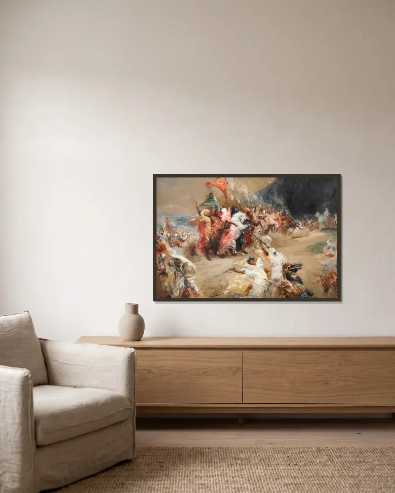 Fantasia von Georges Jules Victor Clairin gerahmt an einer Wand