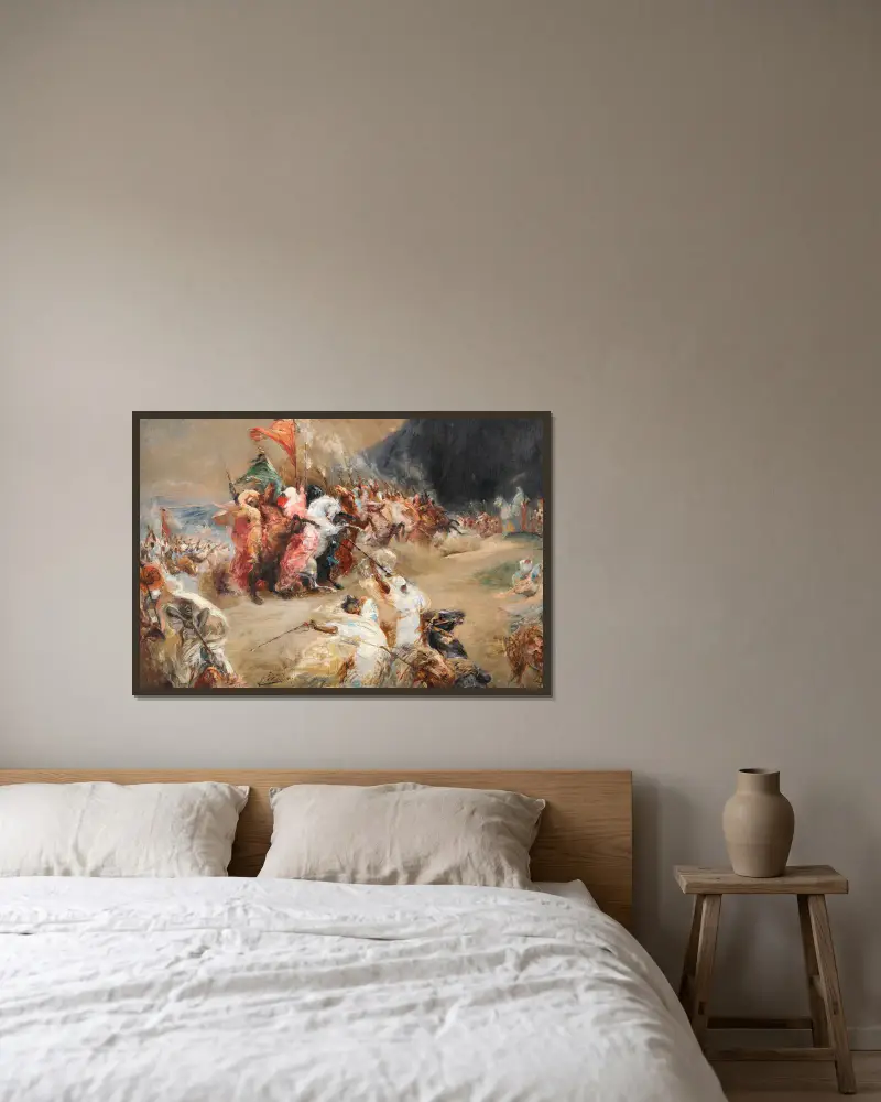 Fantasia von Georges Jules Victor Clairin gerahmt an einer Wand