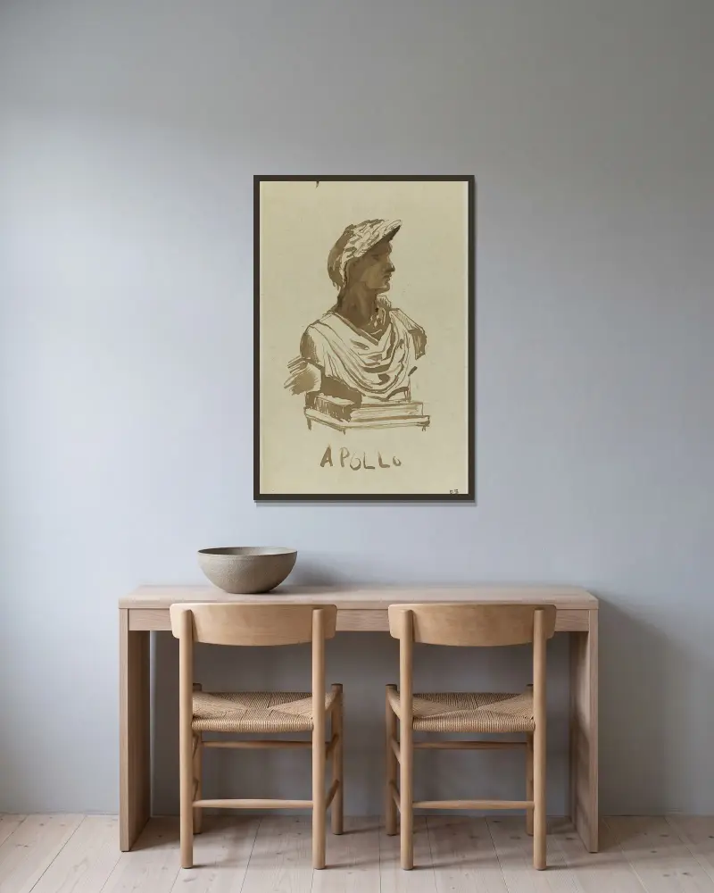 Apollo von Victor Hugo gerahmt an einer Wand
