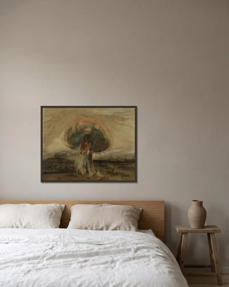 Champignon av Victor Hugo inramad på en vägg