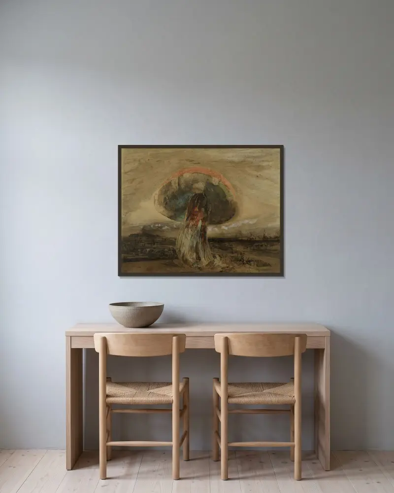 Champignon av Victor Hugo inramad på en vägg