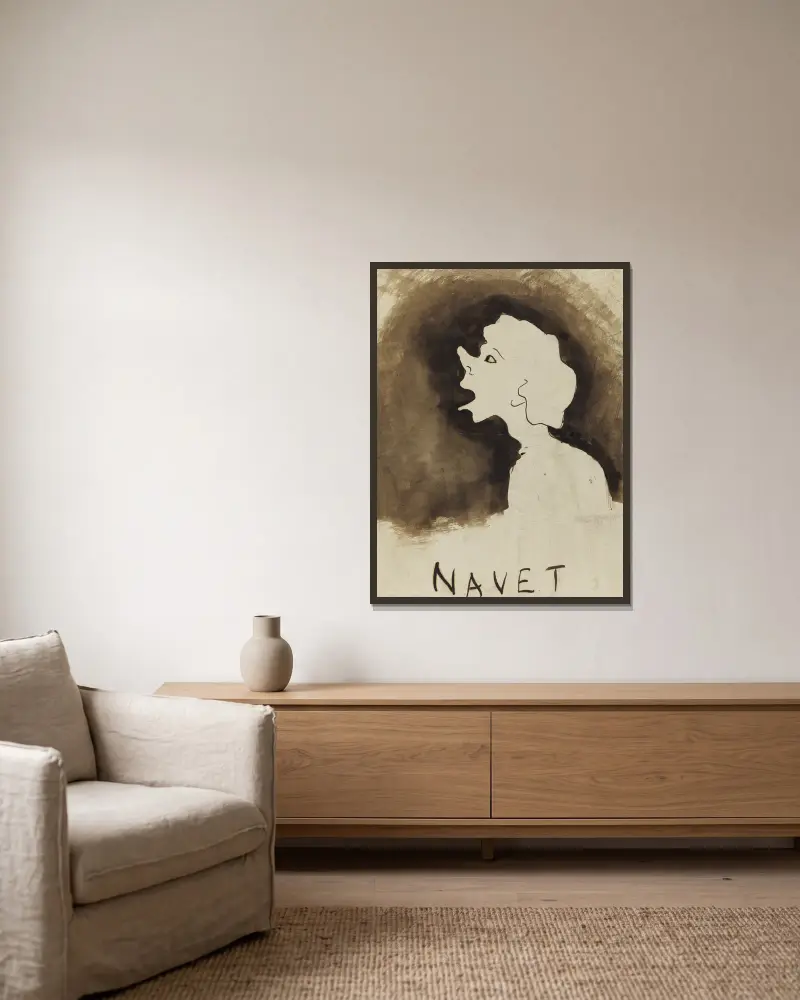 Nawa, Victor Hugo w ramie na ścianie