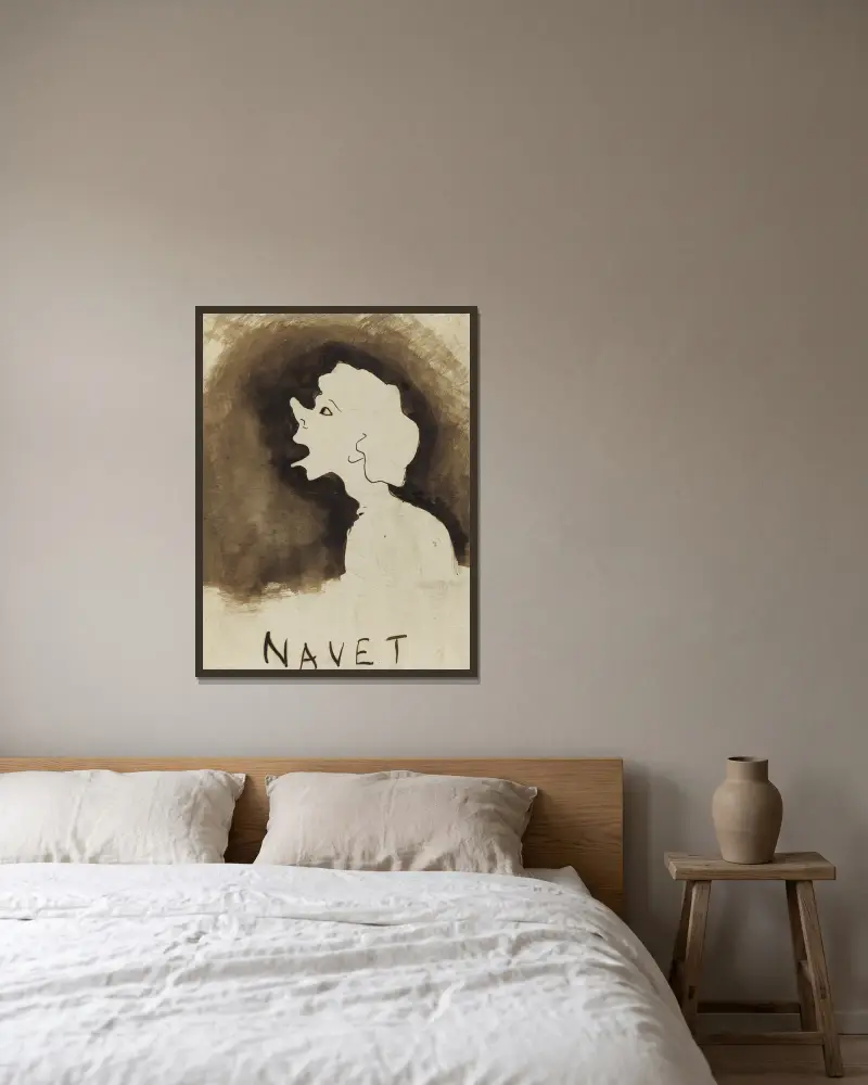 Nawa, Victor Hugo w ramie na ścianie