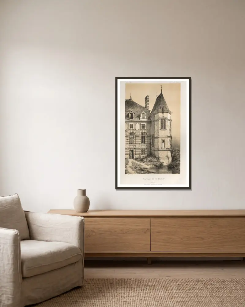 Château de Thorigny (Manche), Victor Petit v rámu na stěně