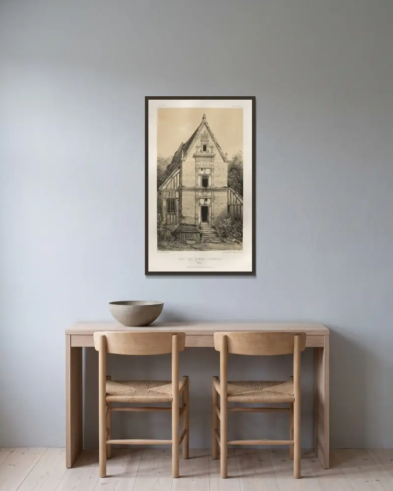 FIEf Des Bordes-Compigny (Yonne) von Victor Petit gerahmt an einer Wand