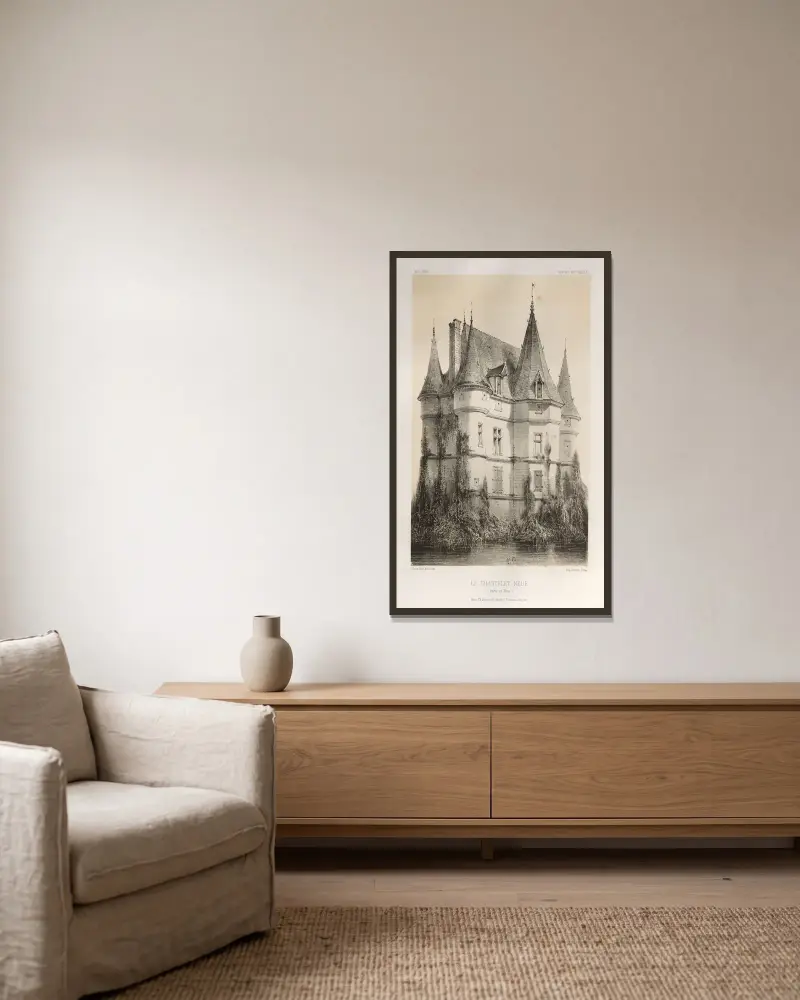 Le Chastenet-Neuf, Saône-et-Loire von Victor Petit gerahmt an einer Wand