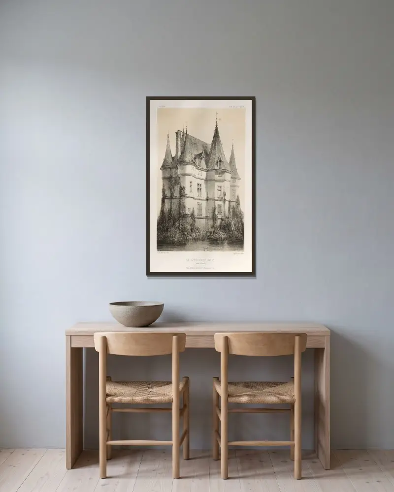 Le Chastenet-Neuf, Saône-et-Loire von Victor Petit gerahmt an einer Wand