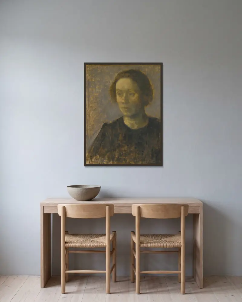 Ida, Vilhelm Hammershøi w ramie na ścianie