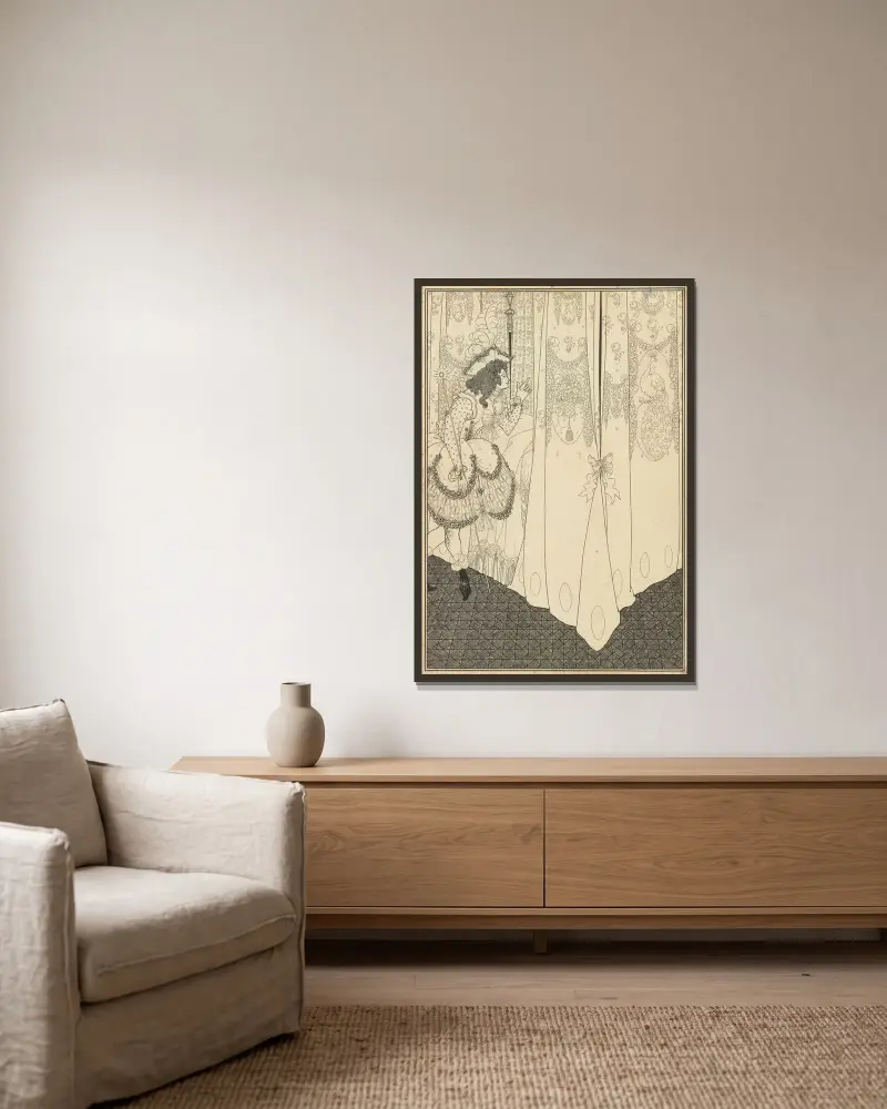 Sen, Aubrey Vincent Beardsley v rámu na stěně