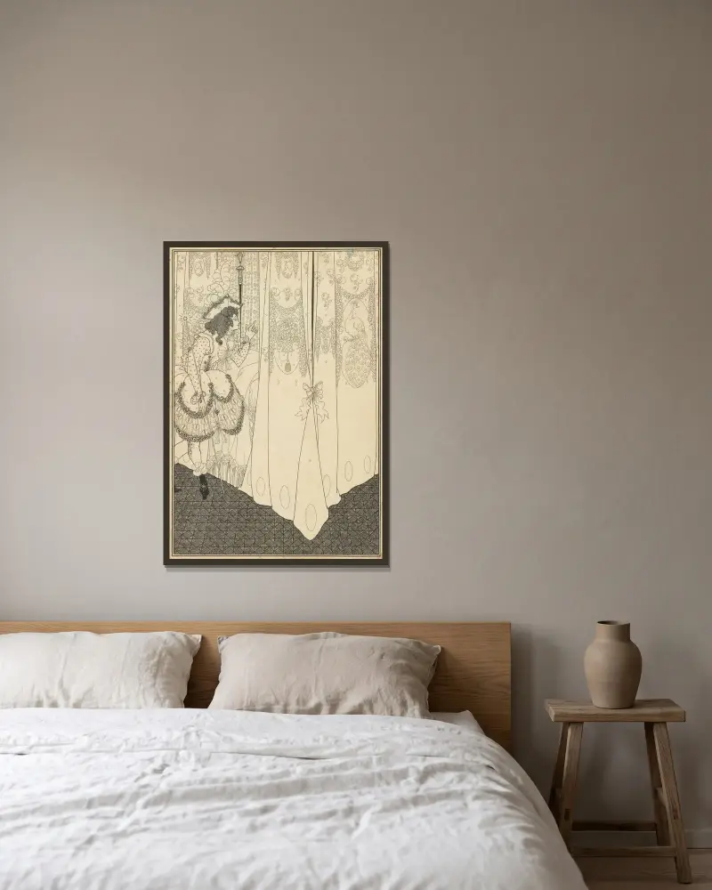 Sen, Aubrey Vincent Beardsley v rámu na stěně