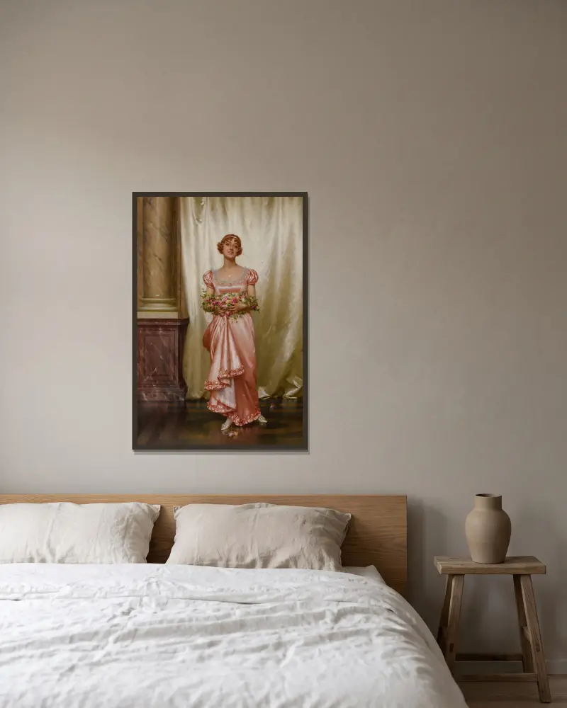 Róże, Vittorio Reggianini w ramie na ścianie