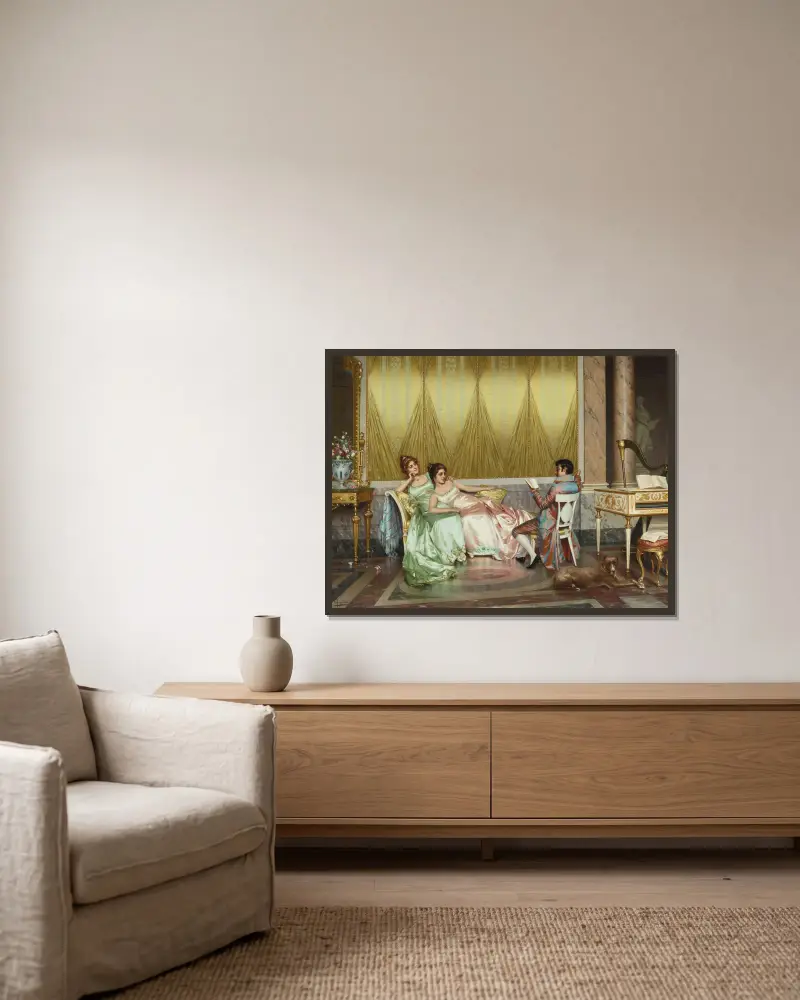 The Poetry Reading – nr 2 av Vittorio Reggianini inramad på en vägg