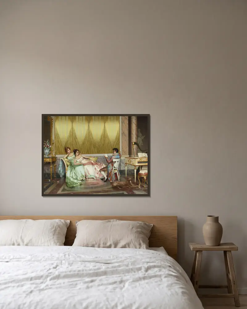 The Poetry Reading – nr 2 av Vittorio Reggianini inramad på en vägg