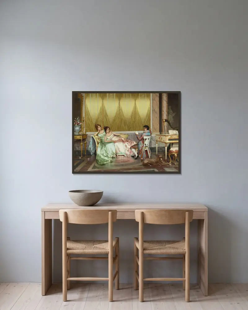 The Poetry Reading – nr 2 av Vittorio Reggianini inramad på en vägg