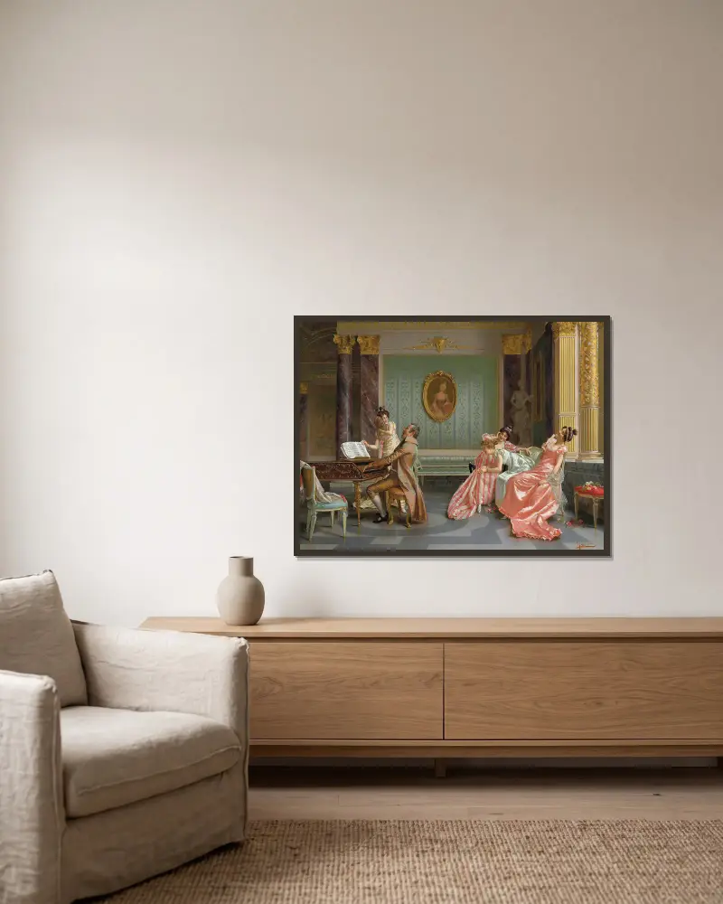 The Recital – nr 1 av Vittorio Reggianini inramad på en vägg