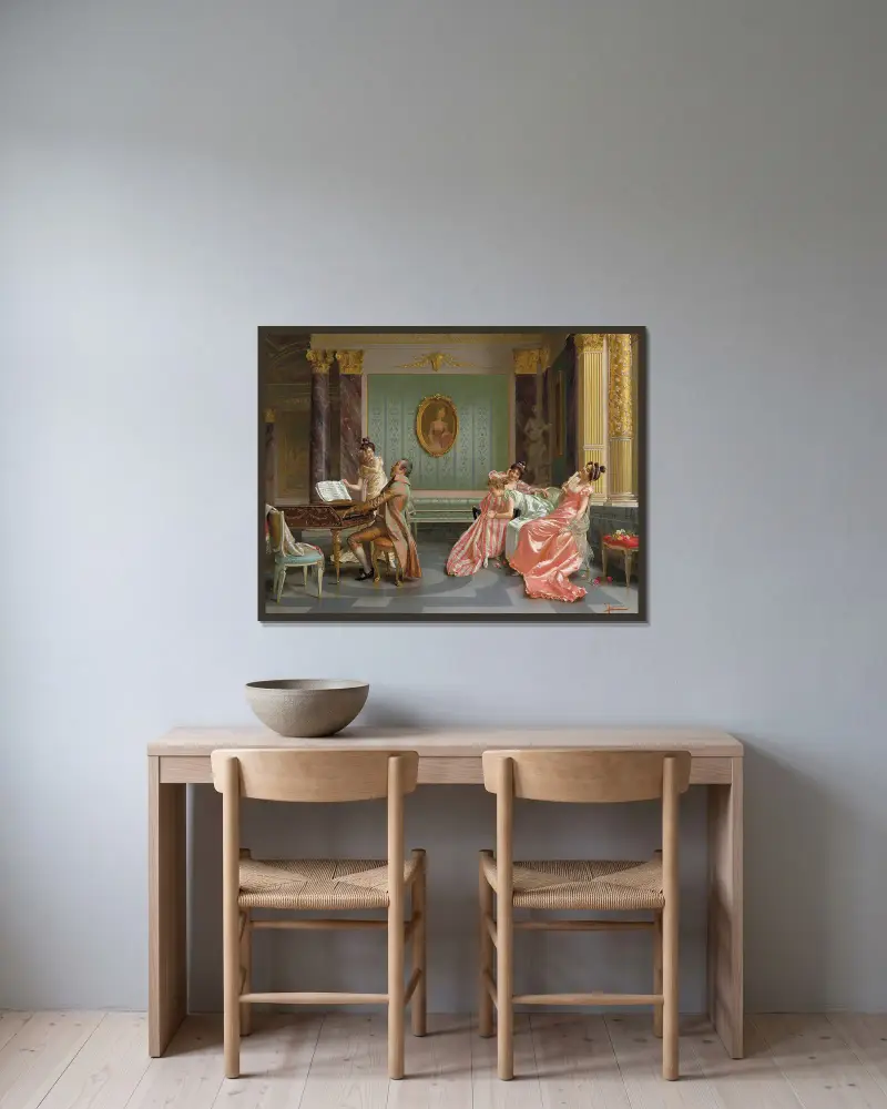 The Recital – nr 1 av Vittorio Reggianini inramad på en vägg