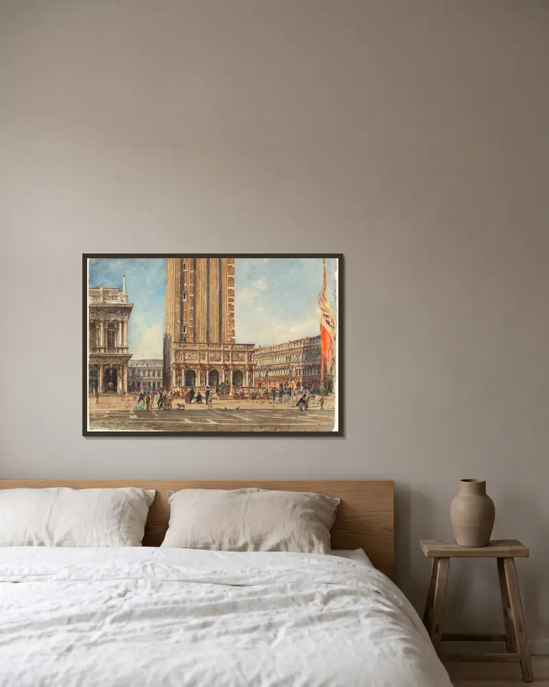 Plac Świętego Marka w Wenecji, Rudolf von Alt w ramie na ścianie