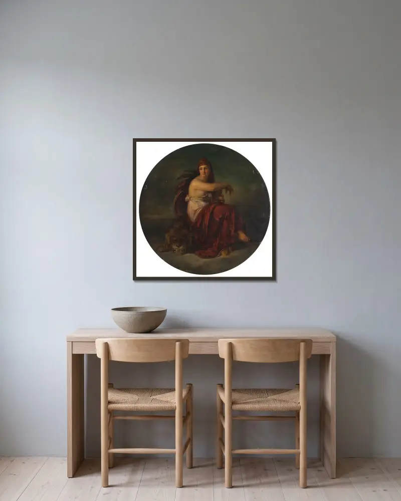 Die Stärke av Friedrich von Amerling inramad på en vägg
