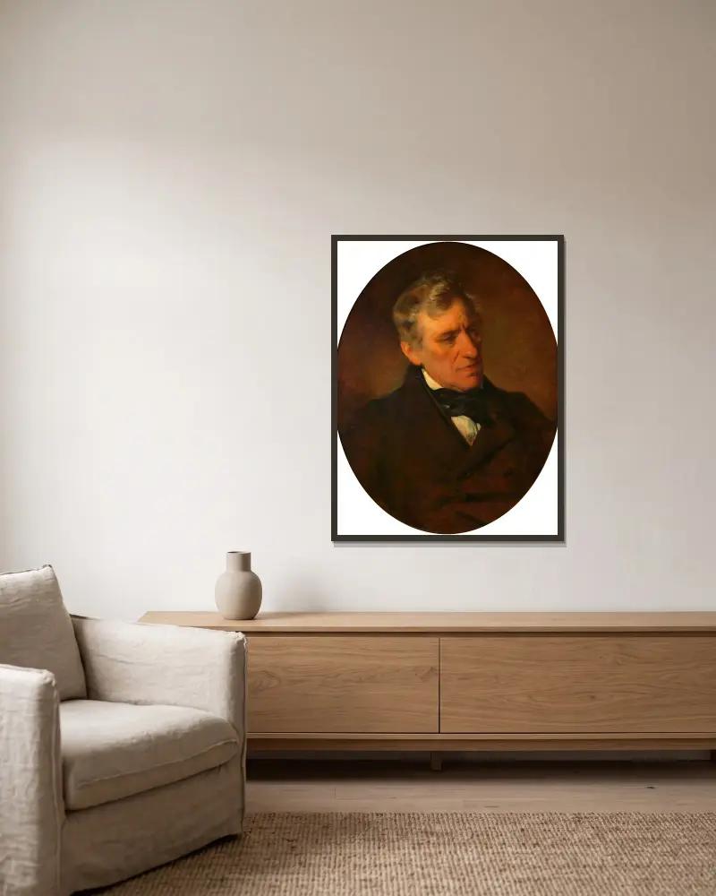 Franz Grillparzer, Friedrich von Amerling w ramie na ścianie