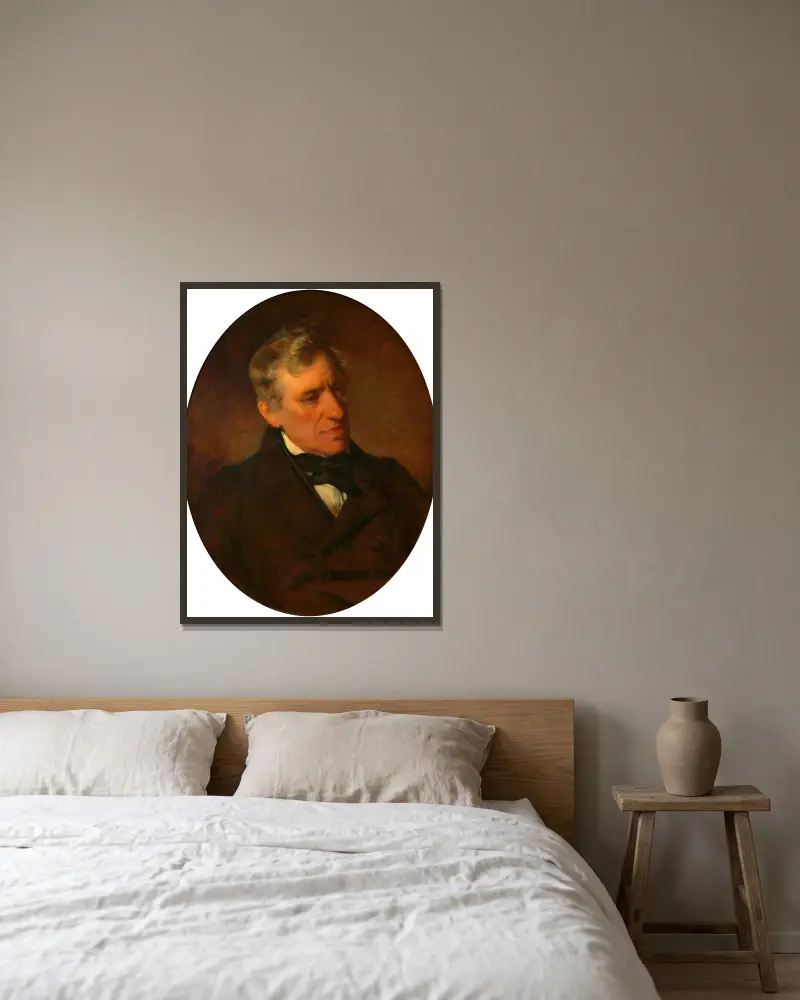 Franz Grillparzer, Friedrich von Amerling w ramie na ścianie