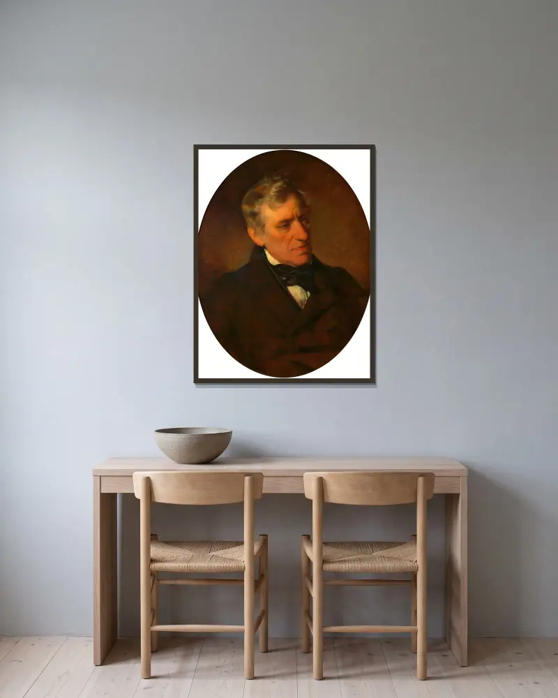 Franz Grillparzer, Friedrich von Amerling w ramie na ścianie