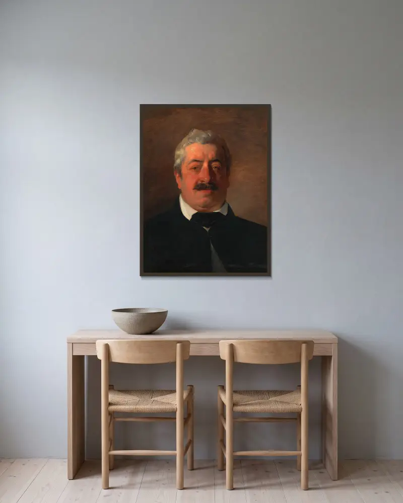 Ignaz Raffalt, malíř, Friedrich von Amerling v rámu na stěně