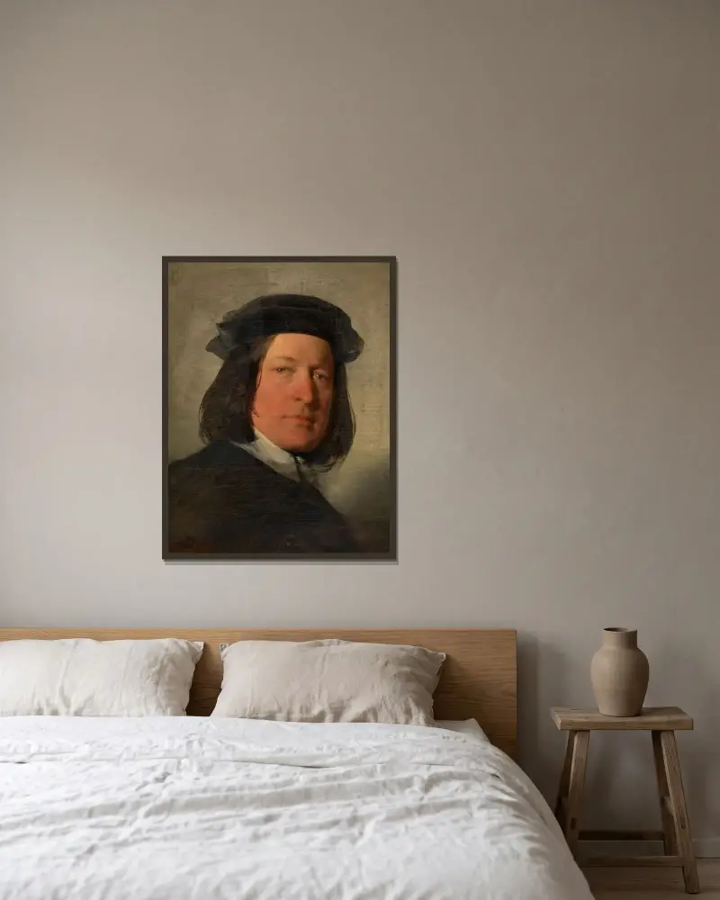 Valentin Ritter von Mack, Gutsherr in Mauer av Friedrich von Amerling inramad på en vägg