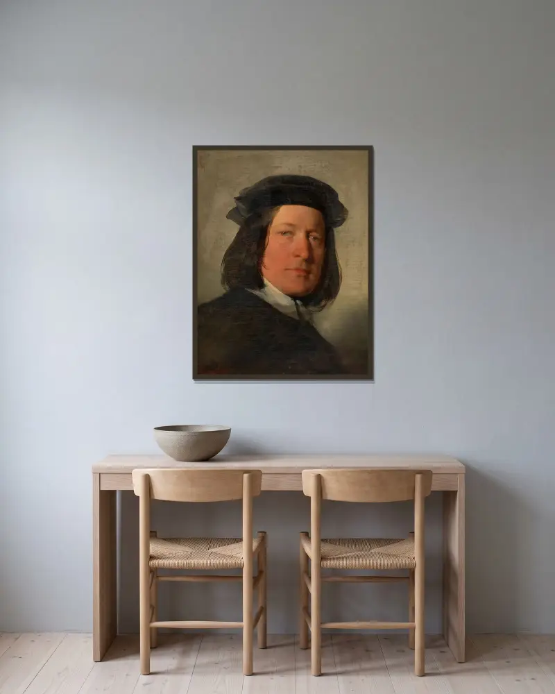 Valentin Ritter von Mack, Gutsherr in Mauer av Friedrich von Amerling inramad på en vägg