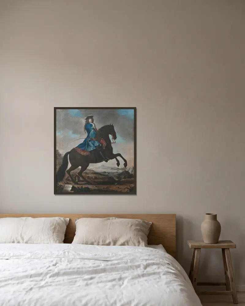 Gustaf Hård af Segerstad av Andreas von Behn inramad på en vägg