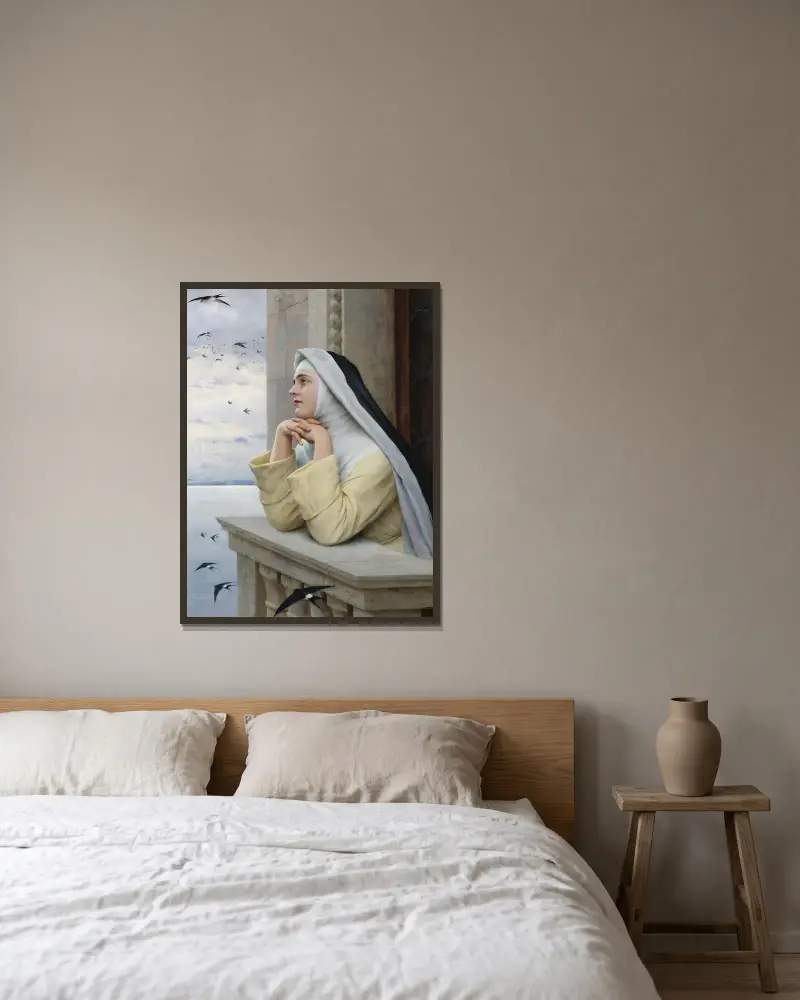 Gottes Geschöpfe von Eugen von Blaas gerahmt an einer Wand