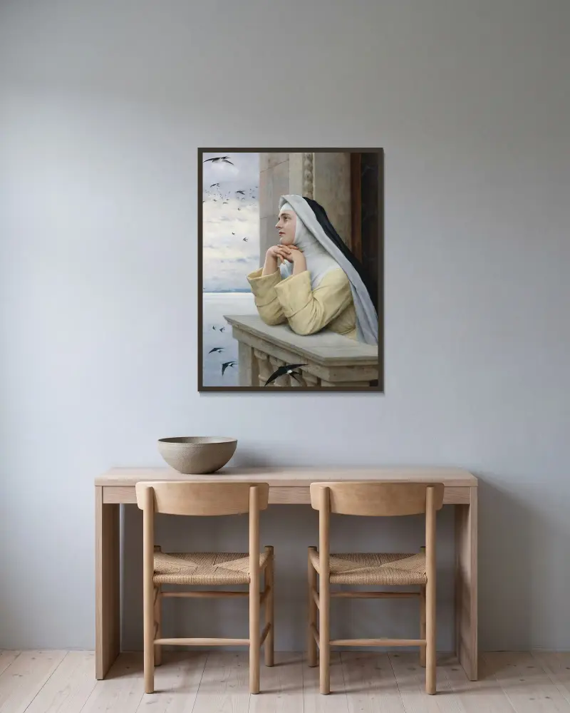Gottes Geschöpfe von Eugen von Blaas gerahmt an einer Wand