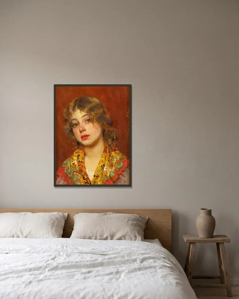 Cygańska dziewczyna, Eugen von Blaas w ramie na ścianie