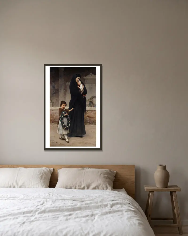 Semper Vivit Amor von Eugen von Blaas gerahmt an einer Wand