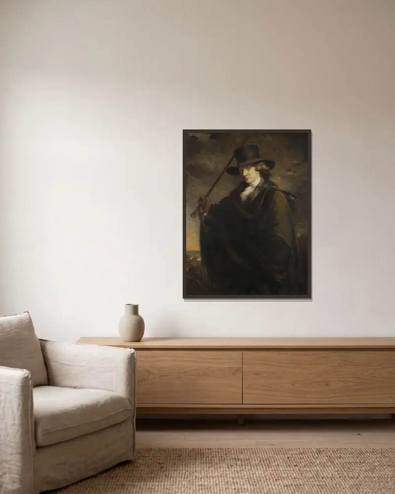 Der Vater des Künstlers, 1797 von Carl Frederik von Breda gerahmt an einer Wand