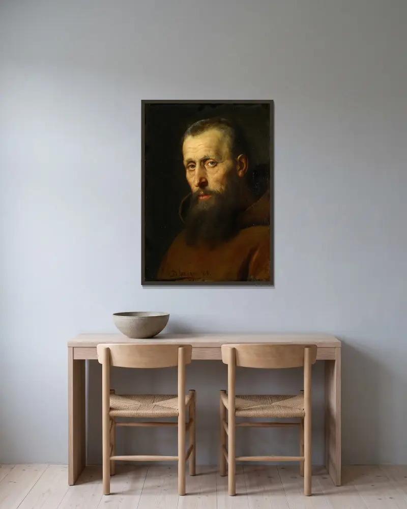 Otec Haspinger, Franz von Defregger v rámu na stěně
