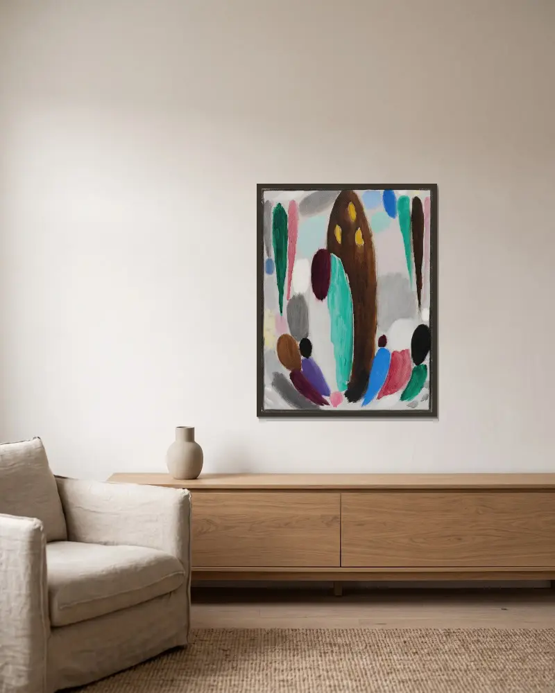 Ascona (Variation), Alexej von Jawlensky v rámu na stěně