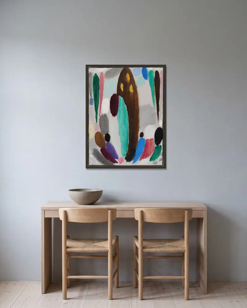 Ascona (Variation), Alexej von Jawlensky v rámu na stěně