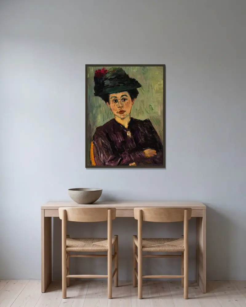 Helena Jawlensky av Alexej von Jawlensky inramad på en vägg