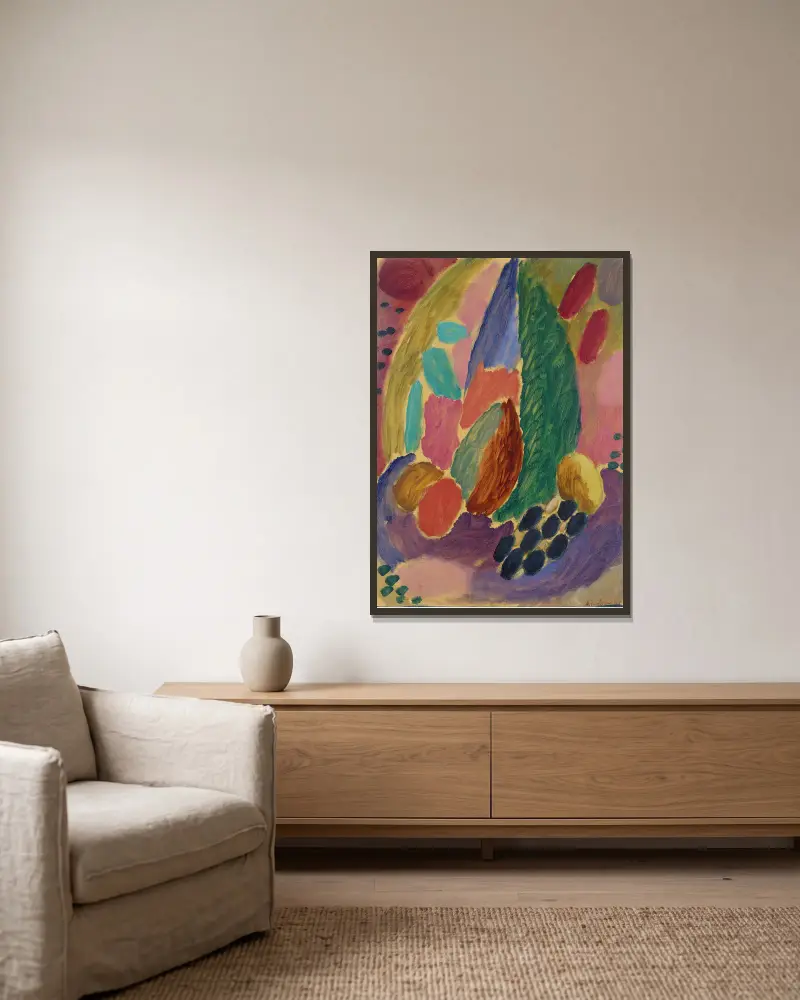 Velká variace, Alexej von Jawlensky v rámu na stěně