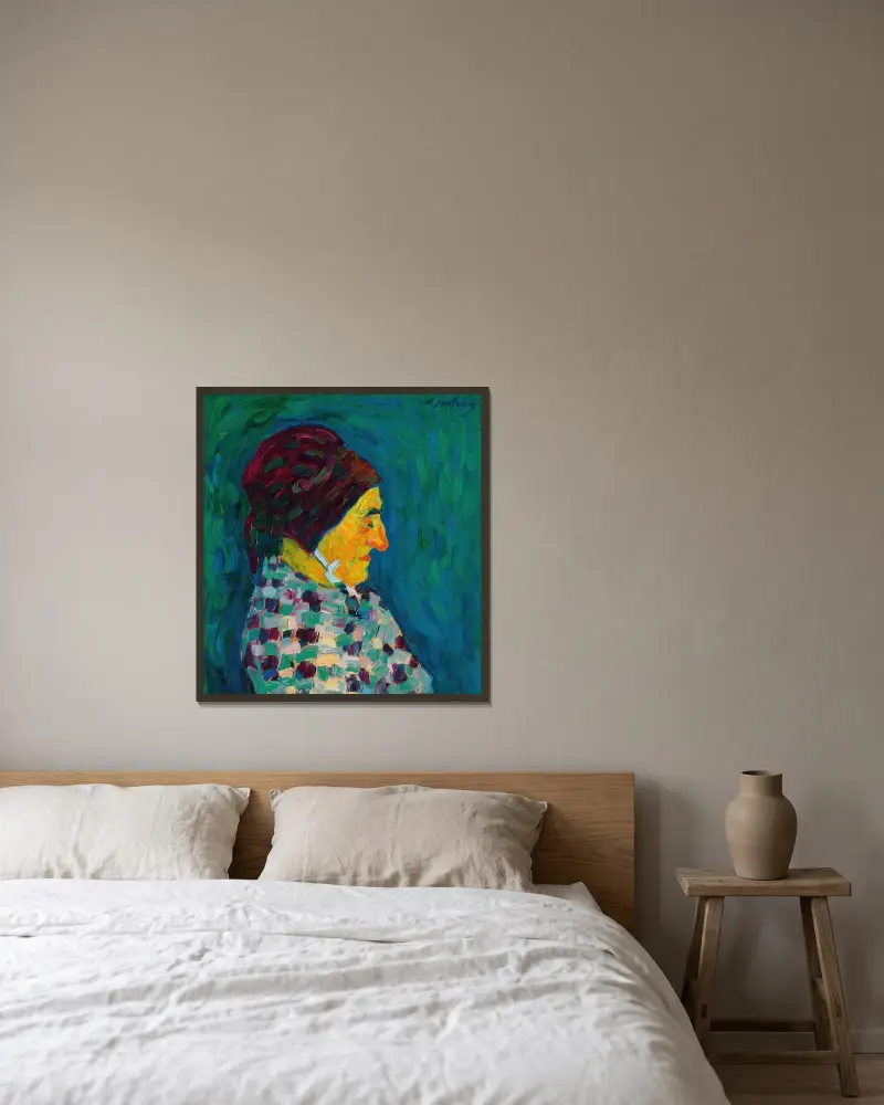 Madame Sid av Alexej von Jawlensky inramad på en vägg