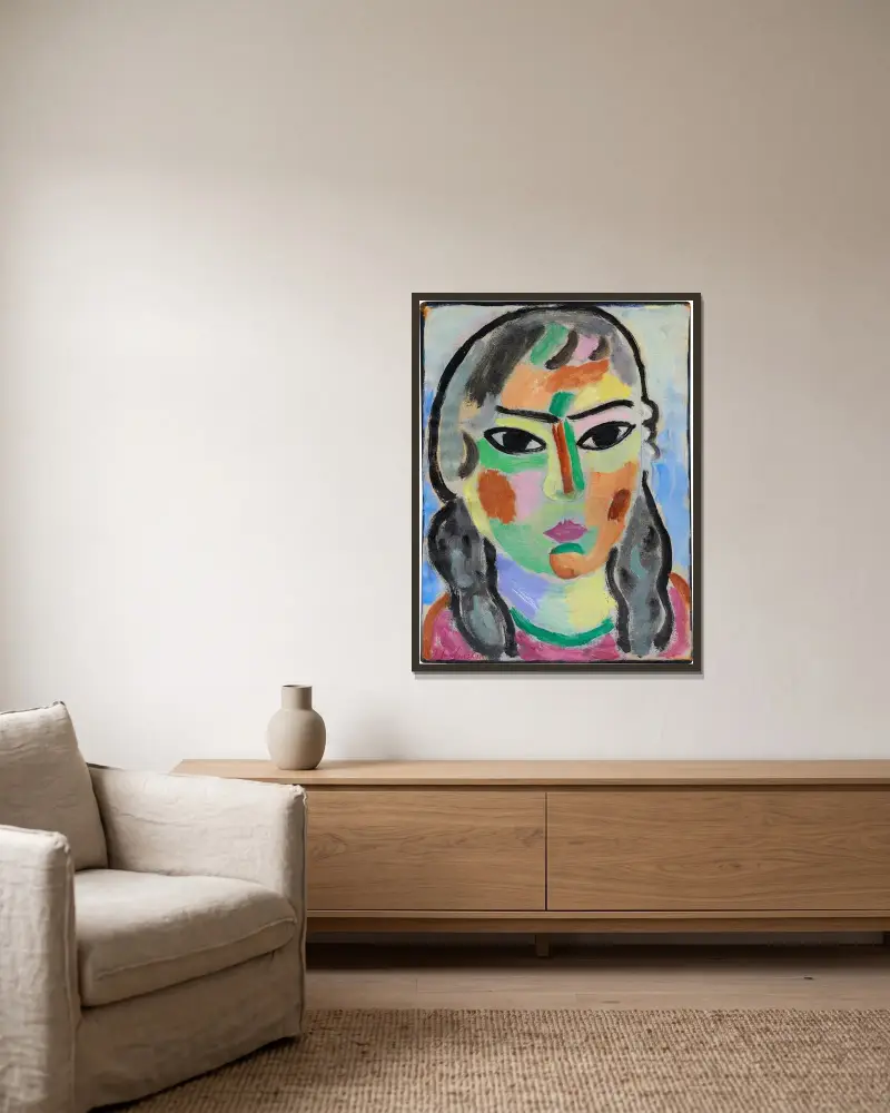 Dziewczynka, Alexej von Jawlensky w ramie na ścianie