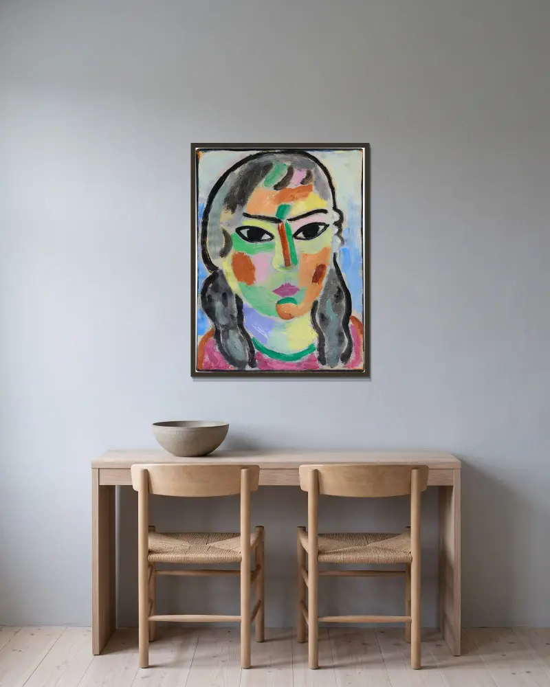 Dziewczynka, Alexej von Jawlensky w ramie na ścianie