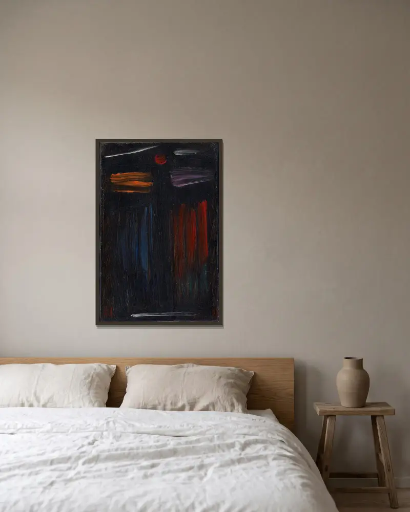 Meditation N. 33 av Alexej von Jawlensky inramad på en vägg